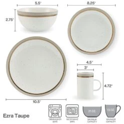 Ezra Taupe 16 Piece Dinnerware Set, Service For 4 21 Ezra Taupe 16 Piece Dinnerware Set, Service For 4 -Famous Tableware Store ezra taupe 16 piece dinnerware set service for 4 5287911 10