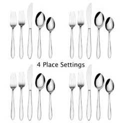 Felice 20 Piece Flatware Set, Service For 4 -Famous Tableware Store felice 20 piece flatware set service for 4 5217320 3