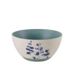 Floral Blue Set Of 6 Soup Cereal Bowls, Assorted -Famous Tableware Store floral set of 6 matted soup cereal bowls assorted 5282196 3