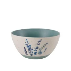 Floral Blue Set Of 6 Soup Cereal Bowls, Assorted -Famous Tableware Store floral set of 6 matted soup cereal bowls assorted 5282196 4