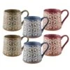 Floral Set Of 6 Mugs, Assorted -Famous Tableware Store floral set of 6 mugs assorted 5282145 1