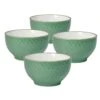 French Lace Set Of 4 Green Soup Cereal Bowls -Famous Tableware Store french lace set of 4 green soup cereal bowls K45211164 1