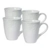 French Lace Set Of 4 White Mugs -Famous Tableware Store french lace set of 4 white mugs K45211156 1