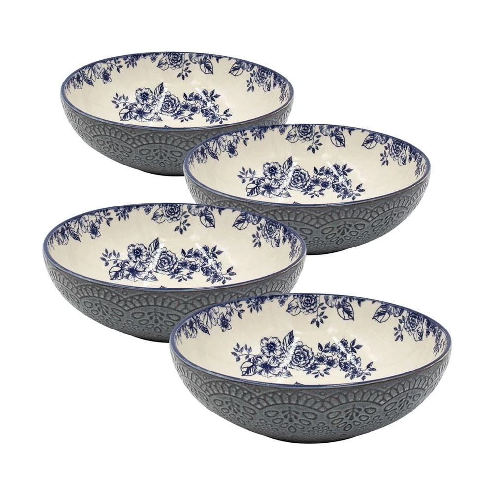 Gabriela Blue Set Of 4 Pasta Bowls 3 Gabriela Blue Set Of 4 Pasta Bowls