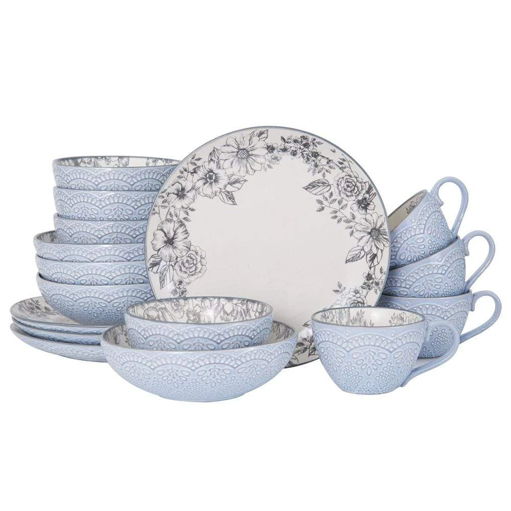 Gabriela Gray 16 Piece Dinnerware Set, Service For 4 3 Gabriela Gray 16 Piece Dinnerware Set, Service For 4
