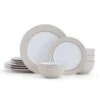 Grayson Taupe 12 Piece Dinnerware Set, Service For 4 2 Grayson Taupe 12 Piece Dinnerware Set, Service For 4 -Famous Tableware Store grayson taupe 12 piece dinnerware set service for 4 5296694 1