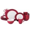 Harmony Red 16 Piece Dinnerware Set, Service For 4 2 Harmony Red 16 Piece Dinnerware Set, Service For 4 -Famous Tableware Store harmony red 16 piece dinnerware set service for 4 5131071 1