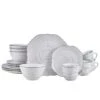 Isabella Gray 16 Piece Dinnerware Set, Service For 4 -Famous Tableware Store isabella gray 16 piece dinnerware set service for 4 5280759 1