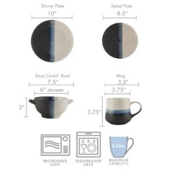 Jaxon 16 Piece Dinnerware Set, Service For 4 -Famous Tableware Store jaxon 16 piece dinnerware set service for 4 5280802 10