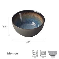 Monroe Blue Set Of 4 Fruit Bowls -Famous Tableware Store monroe blue set of 4 fruit bowls K45287569 4