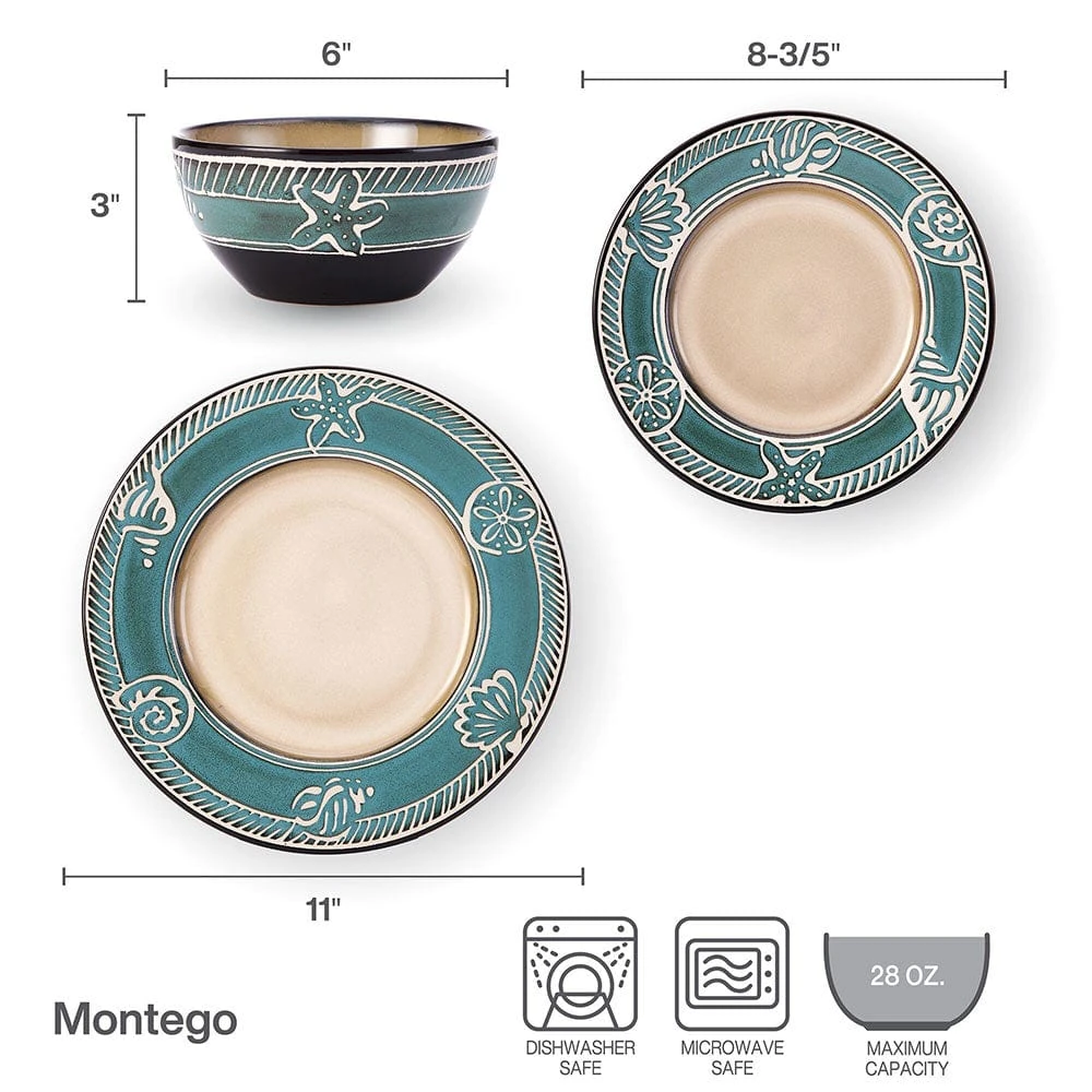 Montego 12 Piece Dinnerware Set, Service For 4 7 Montego 12 Piece Dinnerware Set, Service For 4 - Image 5