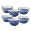 Navy Set Of 6 Soup Cereal Bowls, Assorted 1 Navy Set Of 6 Soup Cereal Bowls, Assorted -Famous Tableware Store navy set of 6 soup cereal bowls assorted 5282239 1