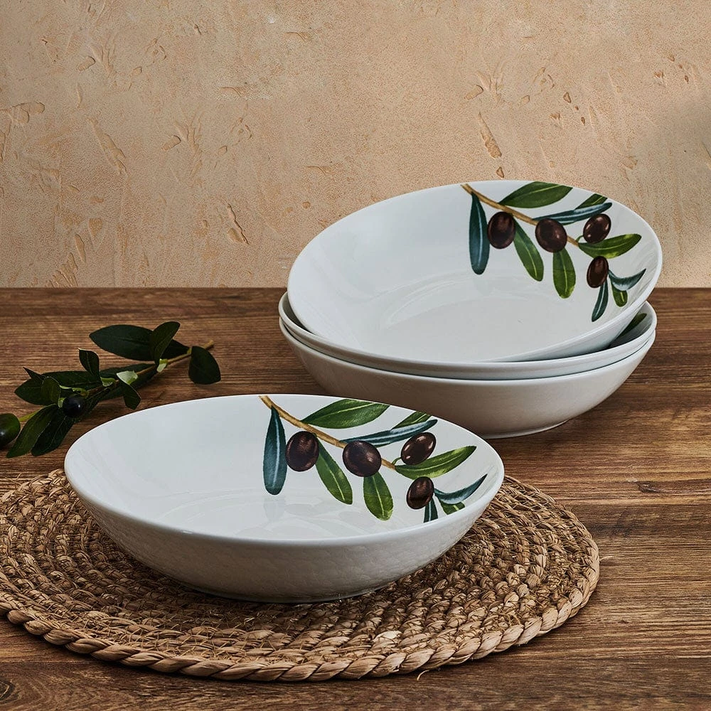 Olives Set Of 4 Pasta Bowls 4 Olives Set Of 4 Pasta Bowls - Image 2