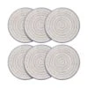 Gray Line Set Of 6 Salad Plates -Famous Tableware Store pad print gray line set of 6 salad plates 5212932K 1