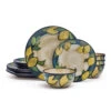 Painted Lemons 12 Piece Dinnerware Set, Service For 4 -Famous Tableware Store painted lemons 12 piece dinnerware set service for 4 5296894 1