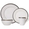 Promenade Scroll 16 Piece Dinnerware Set, Service For 4 -Famous Tableware Store promenade scroll 16 piece dinnerware set service for 4 5217018 1