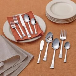 Famous Tableware Store -Famous Tableware Store sapphire bay 53 piece flatware set service for 8 5094244 4