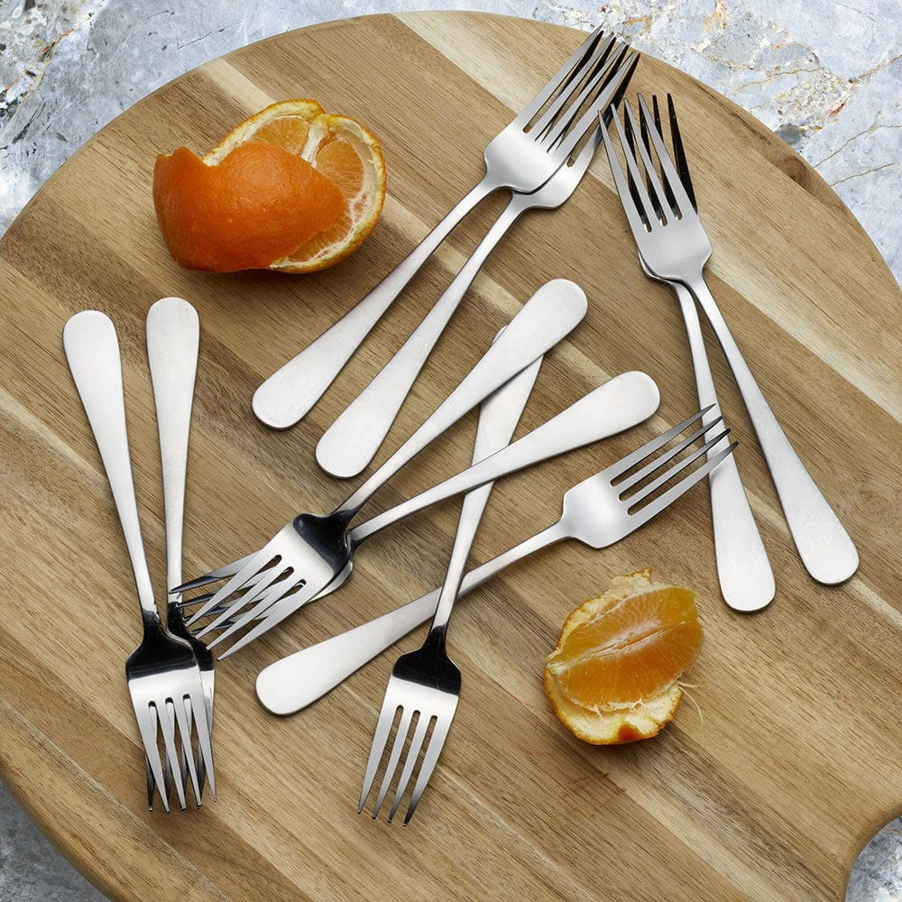 Satin Symmetry Set Of 10 Dinner Forks 4 Satin Symmetry Set Of 10 Dinner Forks - Image 2
