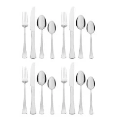 Scott Living Faye 16 Piece Flatware Set, Service For 4 -Famous Tableware Store scott living faye 16 piece flatware set service for 4 5293623 6