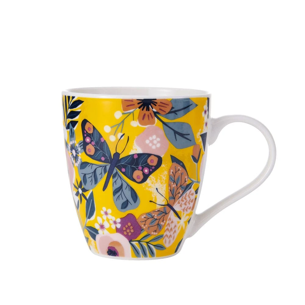 Sentiment Mugs Butterfly Flowers Mug 3 Sentiment Mugs Butterfly Flowers Mug