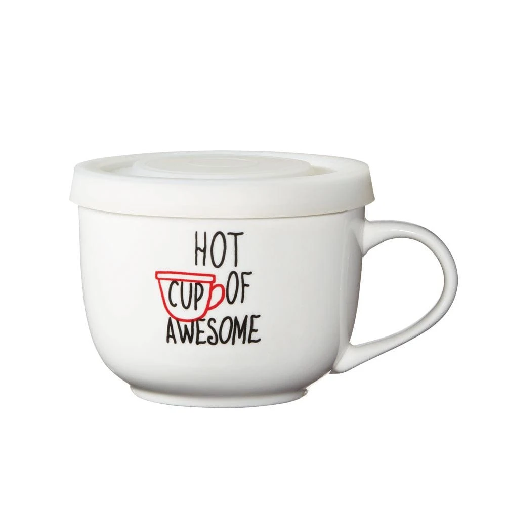 Sentiment Mugs Hot Cup Of Awesome Covered Soup Mug 3 Sentiment Mugs Hot Cup Of Awesome Covered Soup Mug