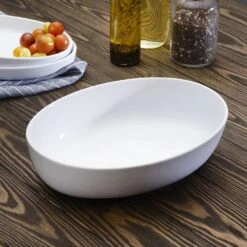 Burrito Large Oval Serve Bowl -Famous Tableware Store serve size white burrito bowl 5290216 3