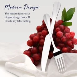 Simplicity 42 Piece Flatware Set, Service For 8 -Famous Tableware Store simplicity 42 piece flatware set service for 8 5216498 3