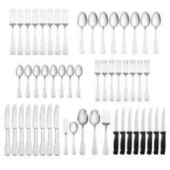 Simplicity 53 Piece Flatware Set, Service For 8 10 Simplicity 53 Piece Flatware Set, Service For 8 -Famous Tableware Store simplicity 53 piece flatware set service for 8 5051756 3