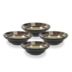 Taos Set Of 4 Rim Soup Cereal Bowls