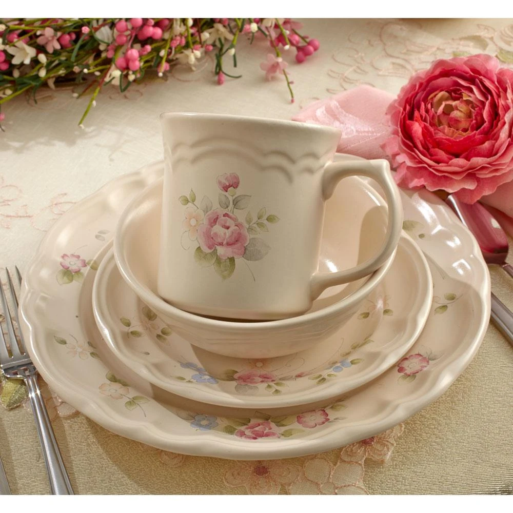Tea Rose Dinnerware Set 4 Tea Rose Dinnerware Set - Image 2