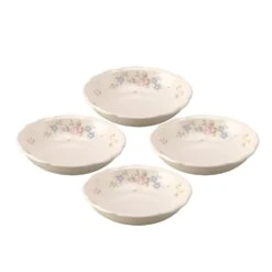 Tea Rose Individual Pasta Bowls, Set Of 4