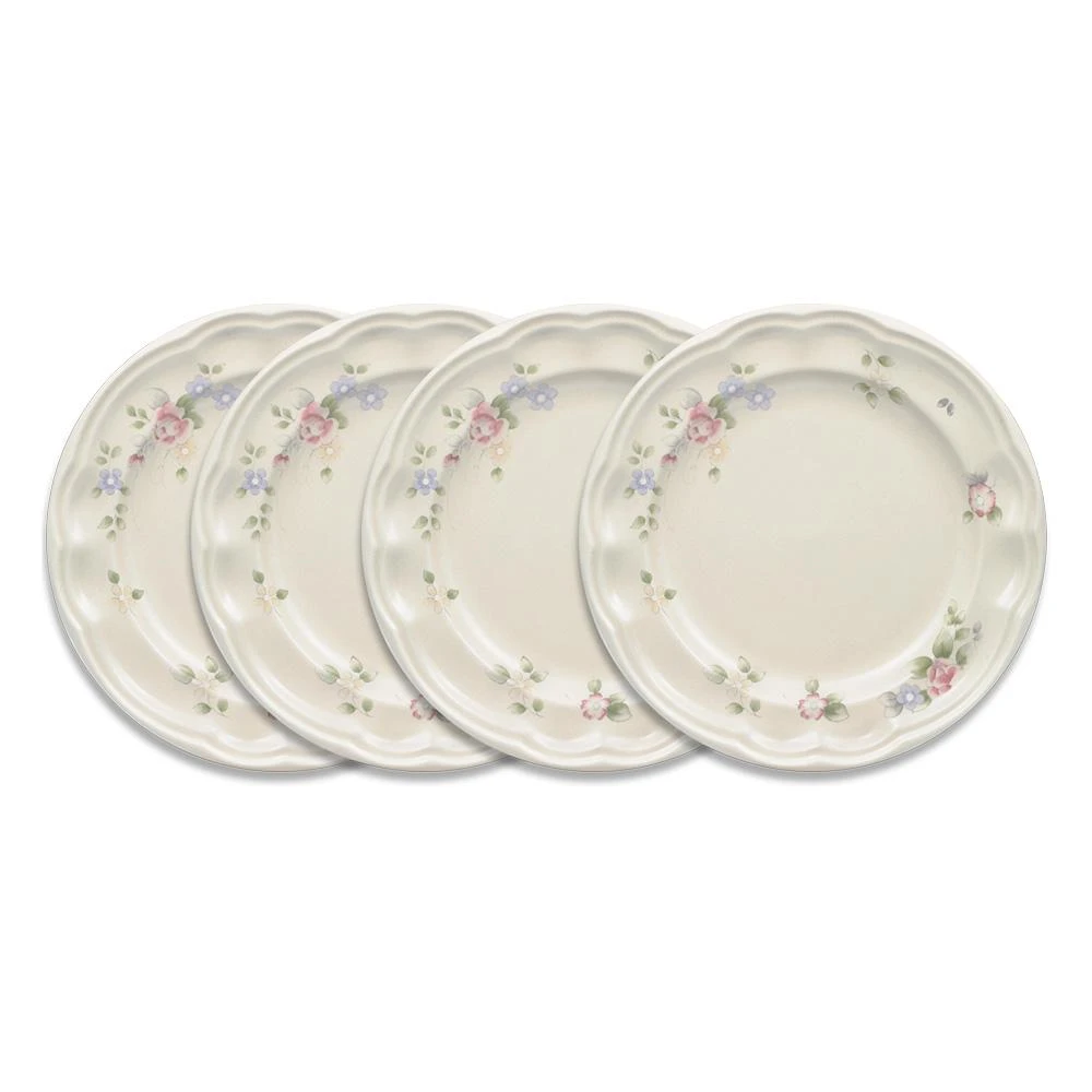 Tea Rose Set Of 4 Luncheon Plates 3 Tea Rose Set Of 4 Luncheon Plates