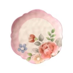 Tea Rose Set Of 4 Outdoor Melamine Salad Plates 7 Tea Rose Set Of 4 Outdoor Melamine Salad Plates -Famous Tableware Store tea rose set of 4 melamine salad plates K45214179 3