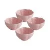 Tea Rose Set Of 4 Pink Fruit Bowls -Famous Tableware Store tea rose set of 4 pink fruit bowls K45199767 1