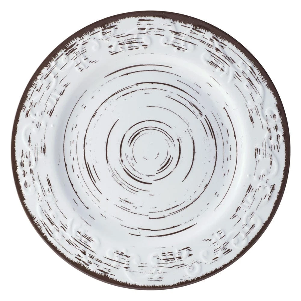 Trellis White 12 Piece Outdoor Melamine Dinnerware Set, Service For 4 8 Trellis White 12 Piece Outdoor Melamine Dinnerware Set, Service For 4 - Image 6