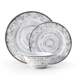 Trellis White 12 Piece Outdoor Melamine Dinnerware Set, Service For 4 19 Trellis White 12 Piece Outdoor Melamine Dinnerware Set, Service For 4 -Famous Tableware Store trellis white 12 piece melamine dinnerware set service for 4 5302581 9