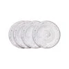 Trellis White Set Of 4 Appetizer Plates -Famous Tableware Store trellis white set of 4 appetizer plates K45244740 1