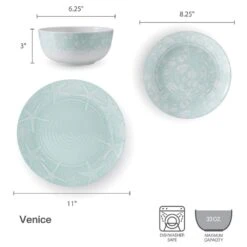 Venice 12 Piece Outdoor Melamine Dinnerware Set, Service For 4 15 Venice 12 Piece Outdoor Melamine Dinnerware Set, Service For 4 -Famous Tableware Store venice 12 piece melamine dinnerware set service for 4 5302582 5
