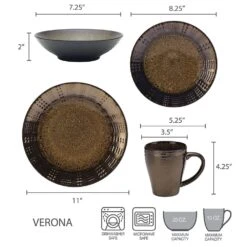 Verona 16 Piece Dinnerware Set, Service For 4 -Famous Tableware Store verona 16 piece dinnerware set service for 4 5131442 5 b04a95ee 5822 44c6 8ec2 93929e02254f